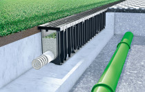 HAURATON's SPORTFIX CLEAN filter system for installation on sports fields with artificial turf surfaces retains even the smallest particles of microplastics, pollutants and heavy metals from the drainage drains and was therefore the winner in the "Emission reduction, treatment and separation" category of the 2019 Environmental Award
