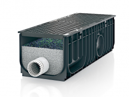 SPORTFIX CLEAN snow trap channel retains microplastic from meltwater
