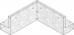 Corner element, outside corner
